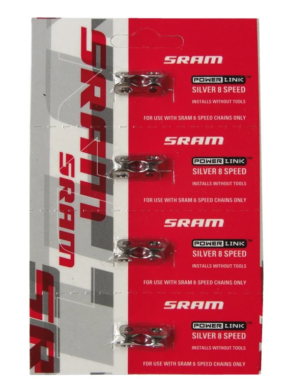 SRAM Kettenverschlussglied Power Link 6/7/8-fach Silber 4 SRAM Kettenverschlussglied Power Link 6/7/8-fach Silber - Image 2